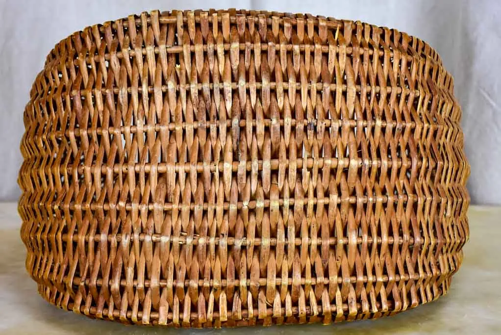 1960's French woven basket handbag