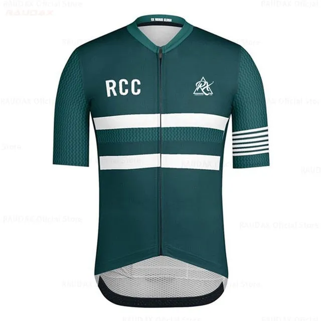 2020 Men's Clothes Wear Better RCC Rainbow Pro Team Areo Cycling Jersey Short Sleeve Bicycle Clothes Summer MTB Road Bike Shirt