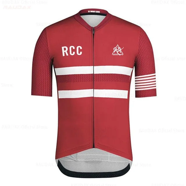 2020 Men's Clothes Wear Better RCC Rainbow Pro Team Areo Cycling Jersey Short Sleeve Bicycle Clothes Summer MTB Road Bike Shirt