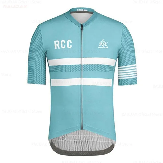 2020 Men's Clothes Wear Better RCC Rainbow Pro Team Areo Cycling Jersey Short Sleeve Bicycle Clothes Summer MTB Road Bike Shirt