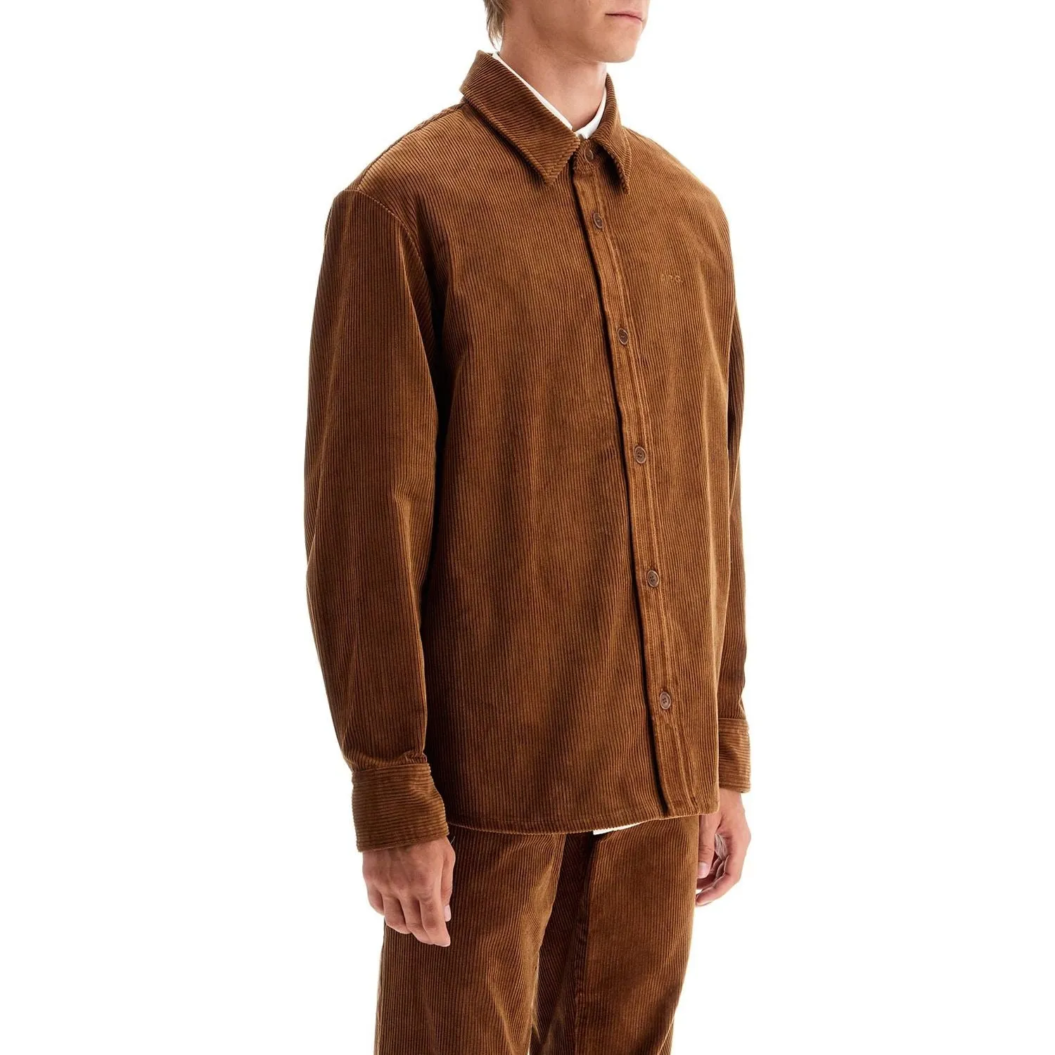 Optimized title: A.P.C. Bobby Corduroy Oversized Shirt