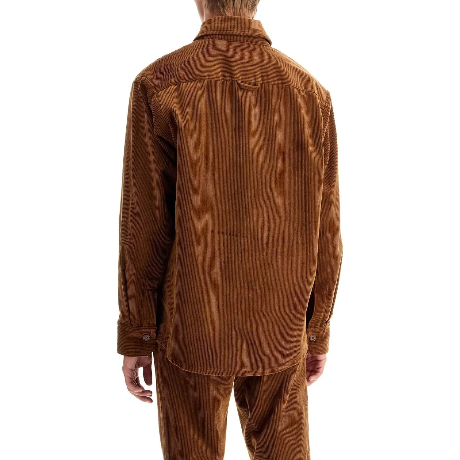 Optimized title: A.P.C. Bobby Corduroy Oversized Shirt