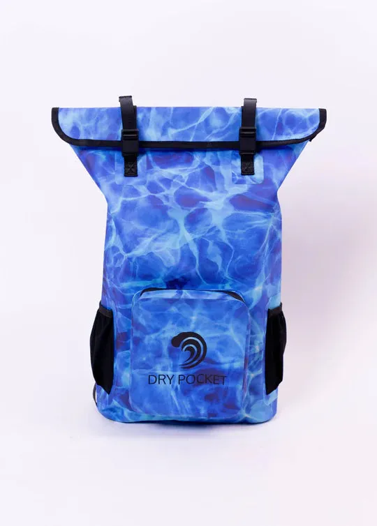 Aqua Blue - Waterproof Backpack Dry Bag