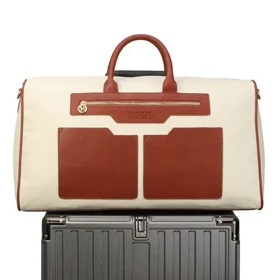 Badgley Mischka Juliet Travel Weekender Bag - Off-White