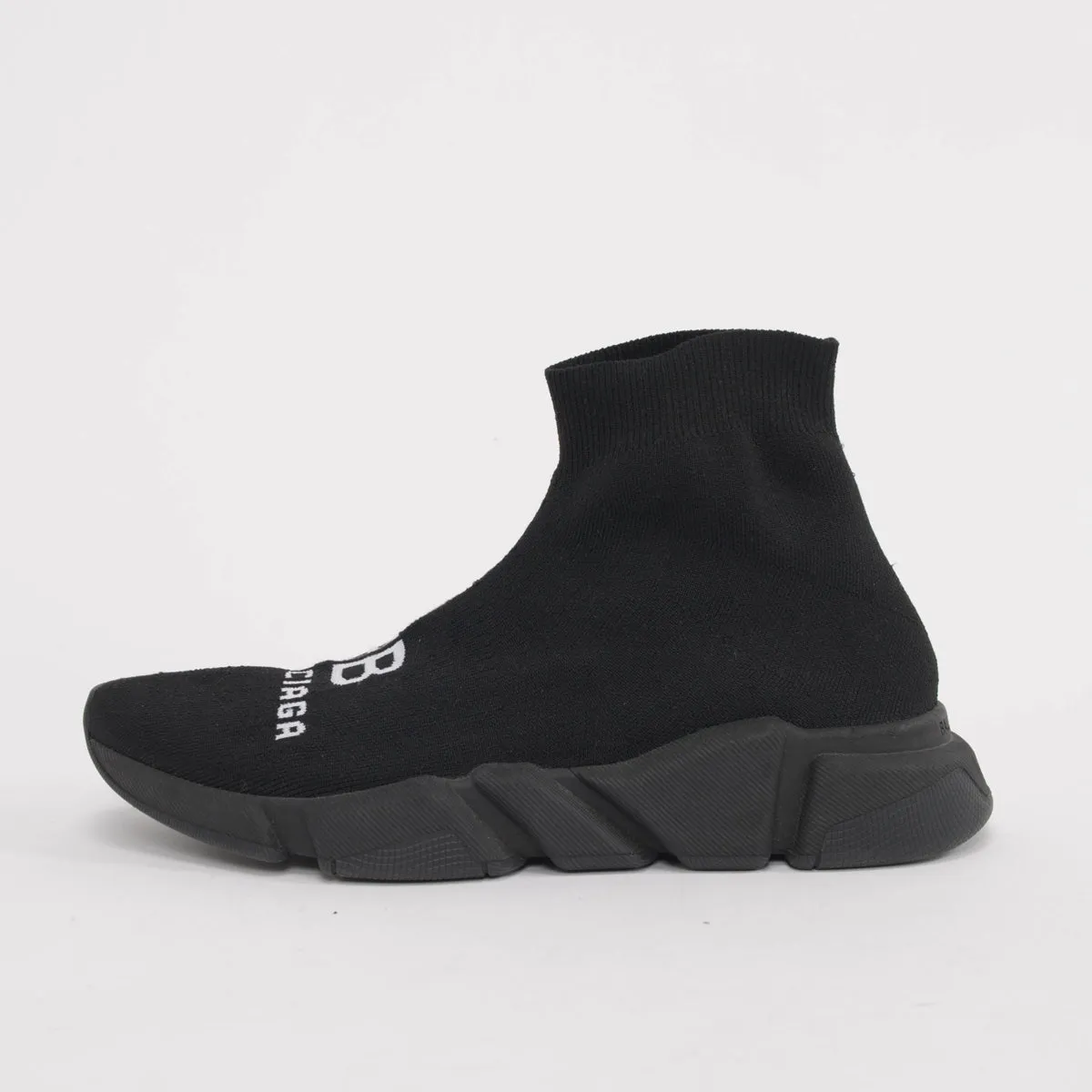 Balenciaga Black Stretch Knit Speed Sock Sneakers 41