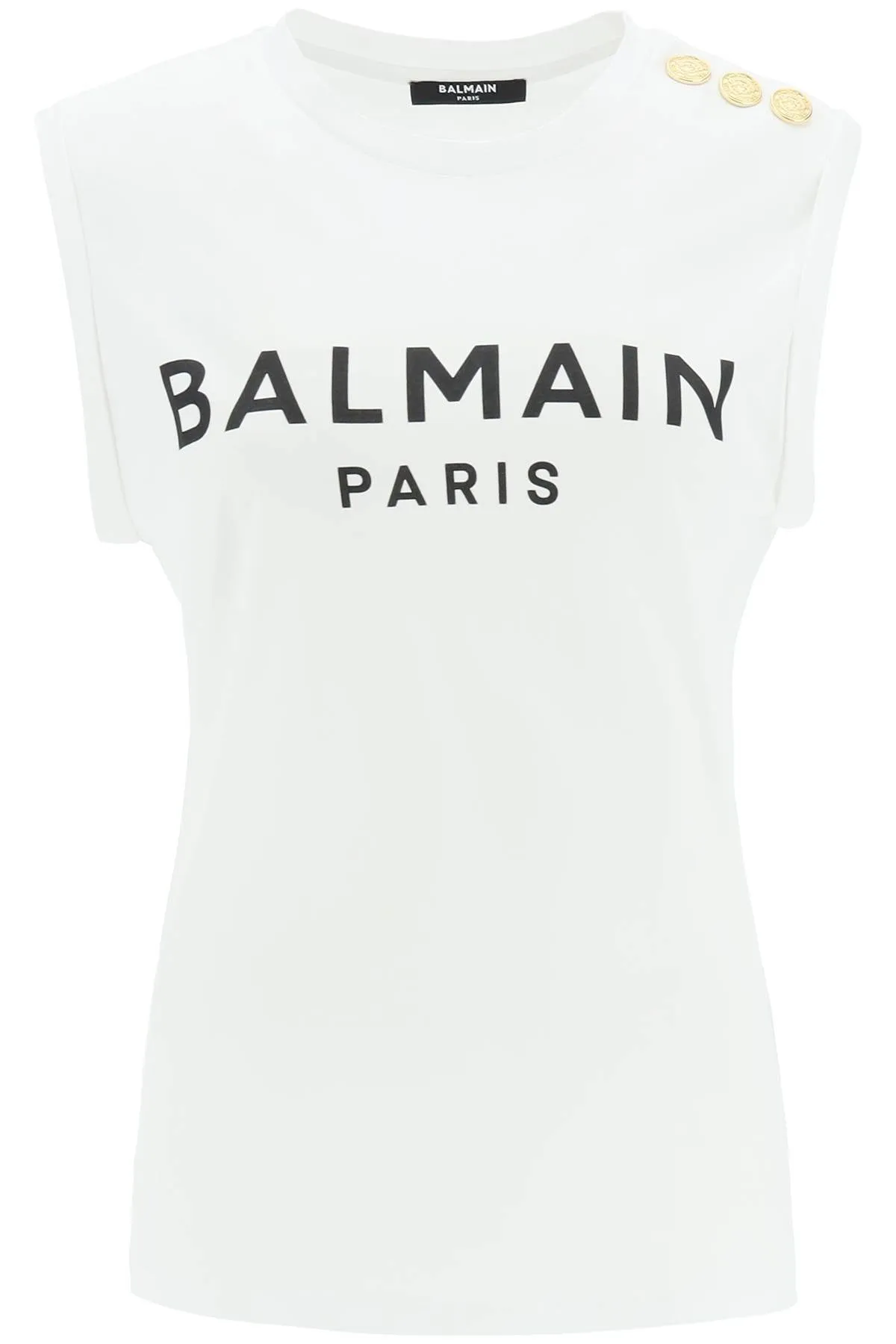 Balmain logo top with buttons