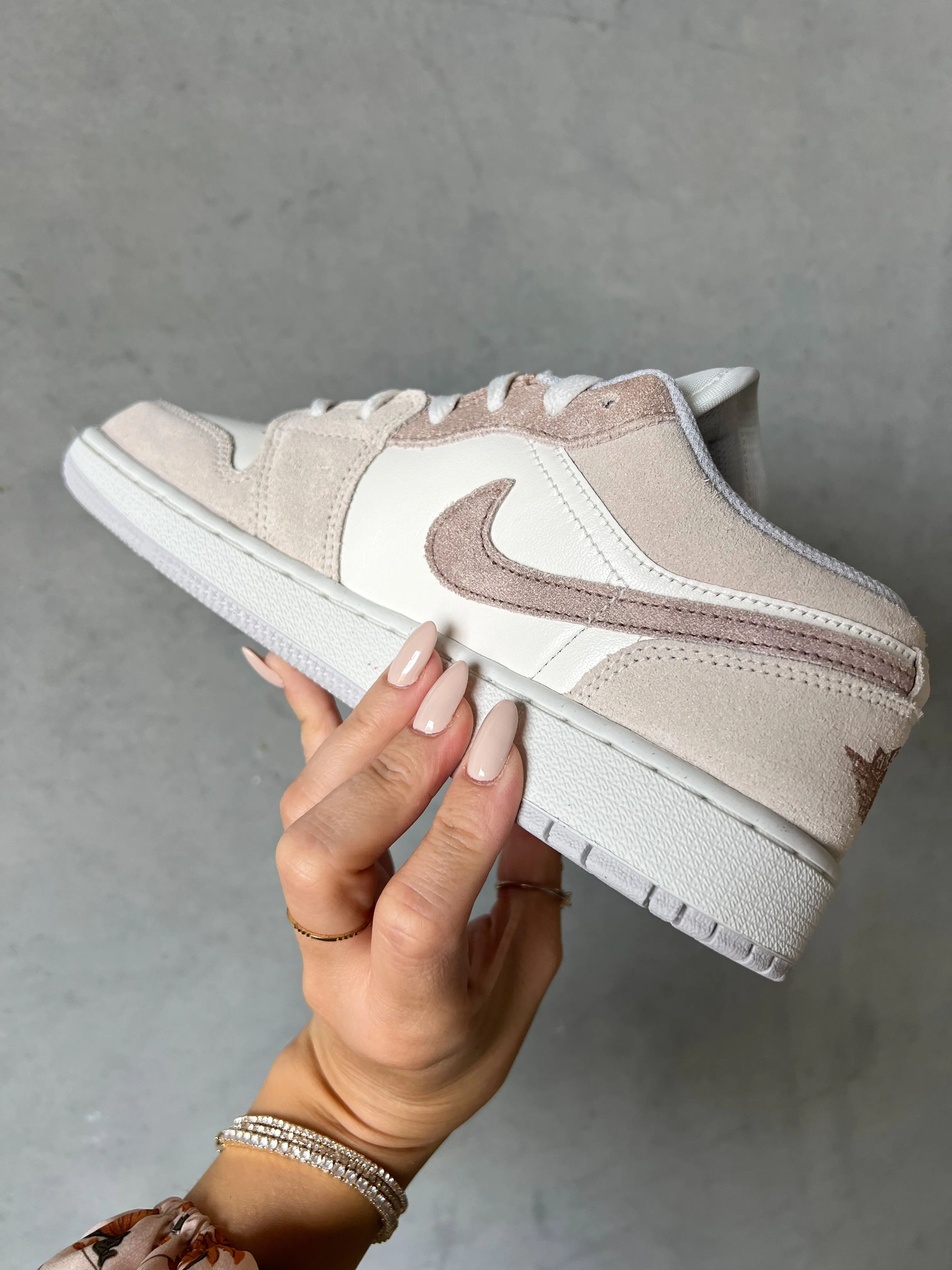 Brand New Fall Neutral Swarovski Women’s Air Jordan 1 Low Shoes