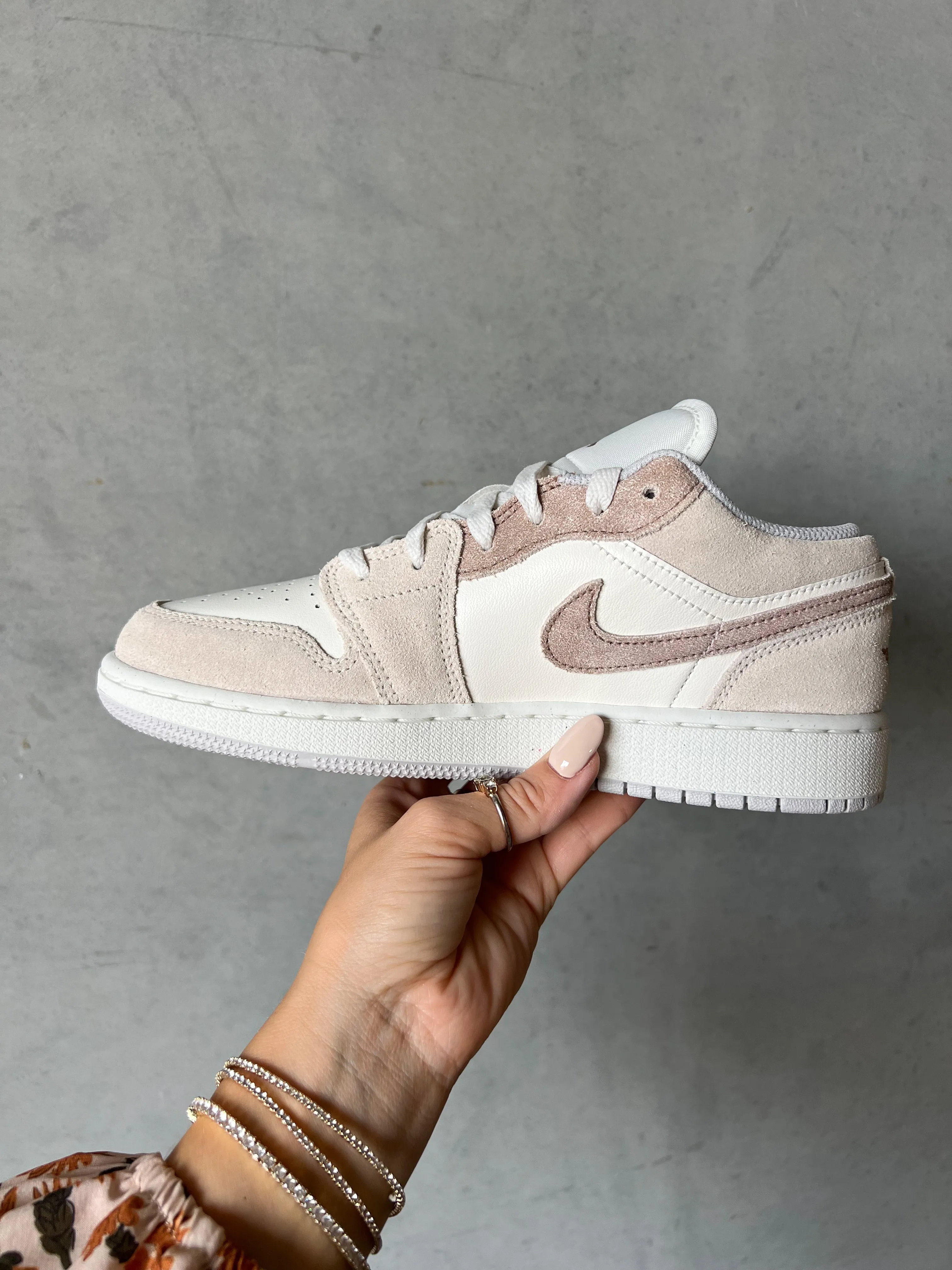 Brand New Fall Neutral Swarovski Women’s Air Jordan 1 Low Shoes