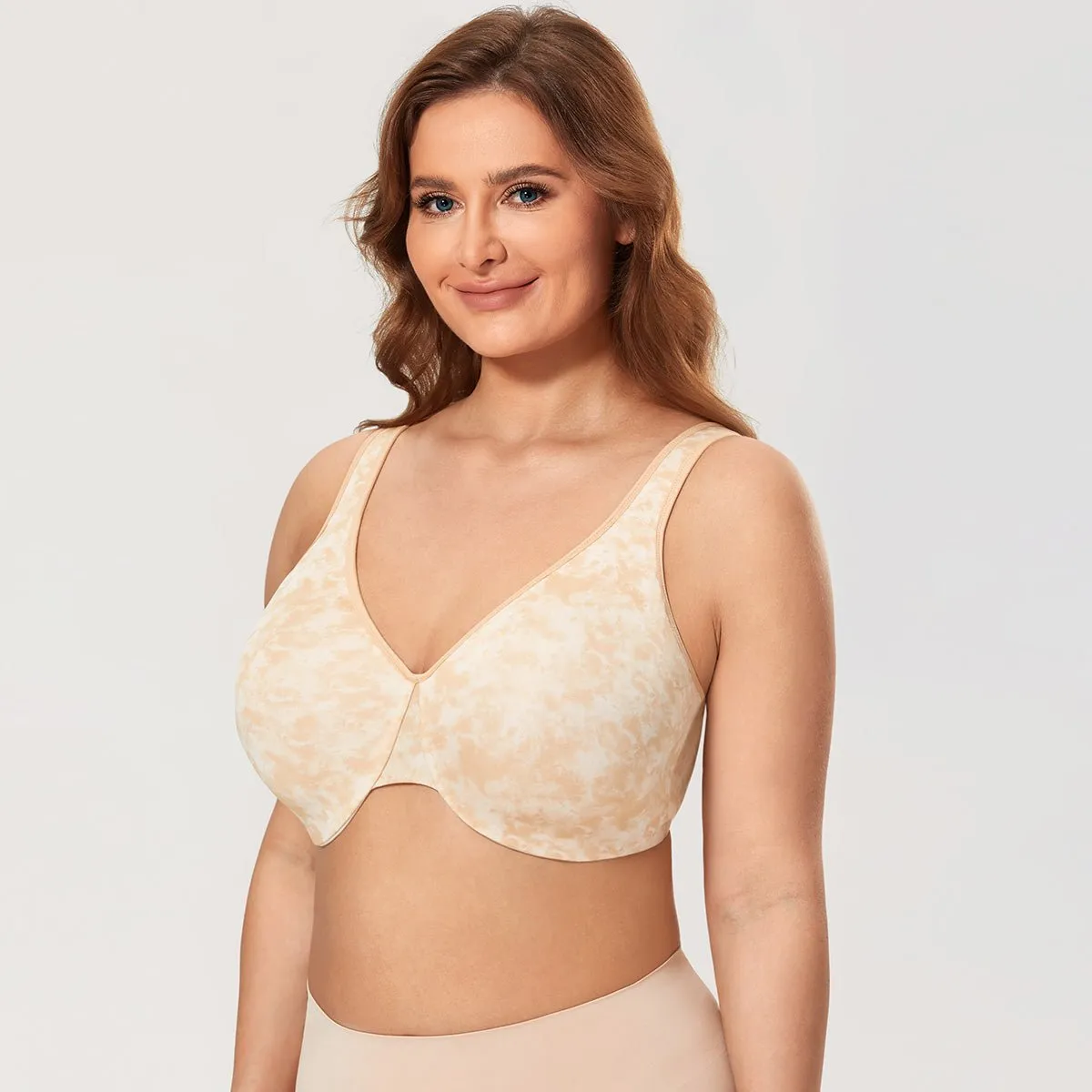 Cozy Lift Minimizer Seamless Underwire Nude Full Coverage Bra