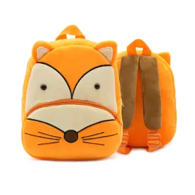 Cute children's backpack with fox pattern