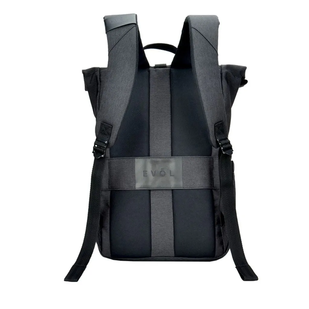 Evol - Hampton 15.6" Laptop Business backpack - Charcoal Grey