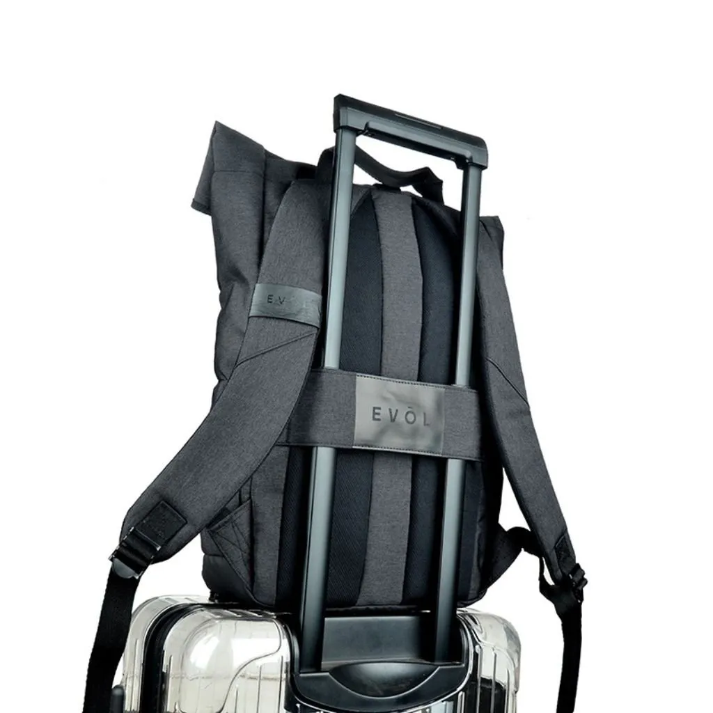 Evol - Hampton 15.6" Laptop Business backpack - Charcoal Grey