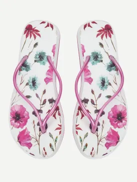 Floral Toe Post Sandals