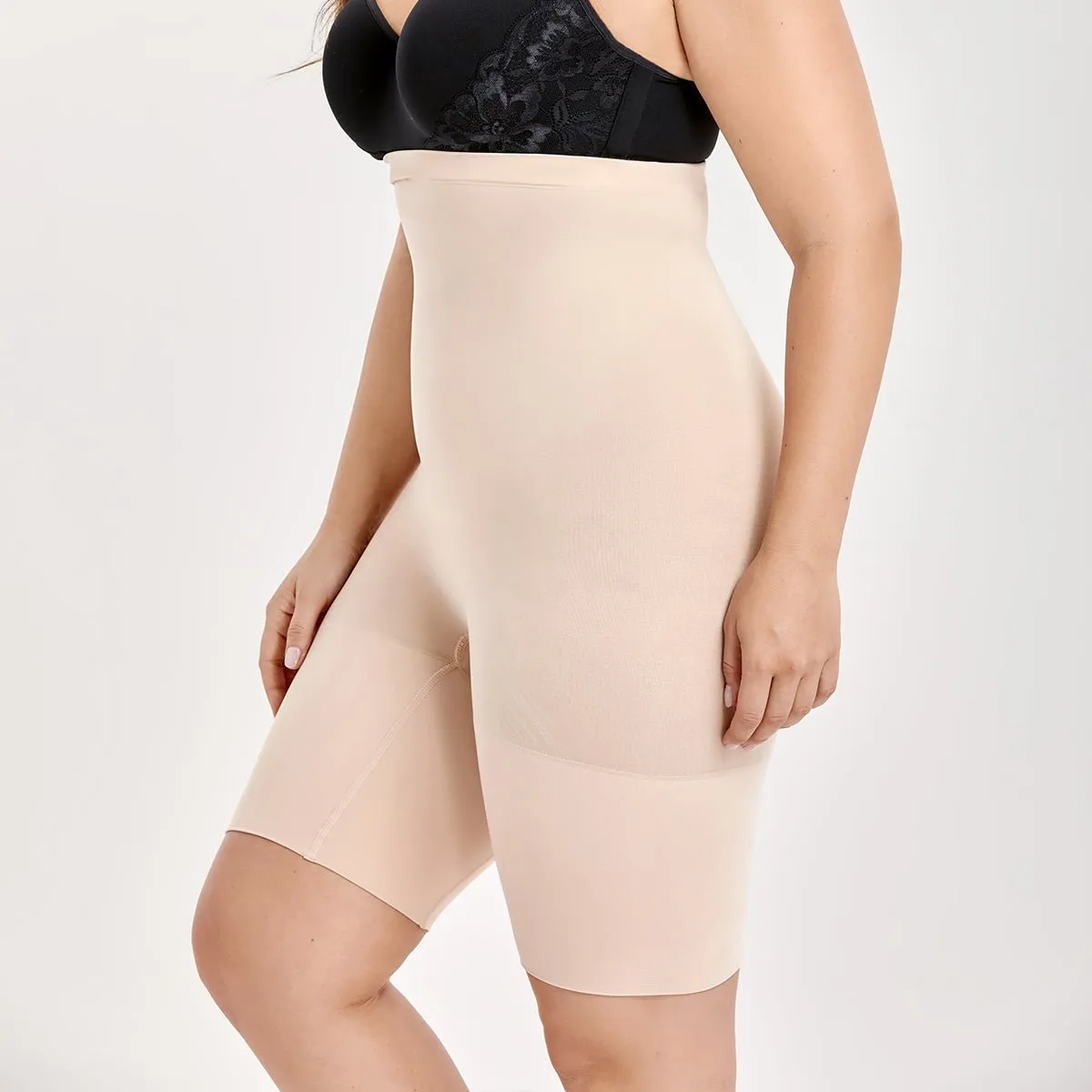 High Waist Tummy Control High Compression Thigh Slimmer Plus Size Nude Panty