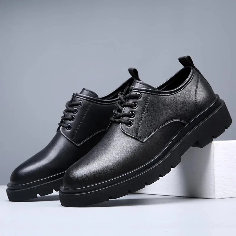 Hnzxzm Shoes for Men Shoes lace up Leather Shoe men Business Shoe outdoor All-Match Casual men dress shoes Footwear