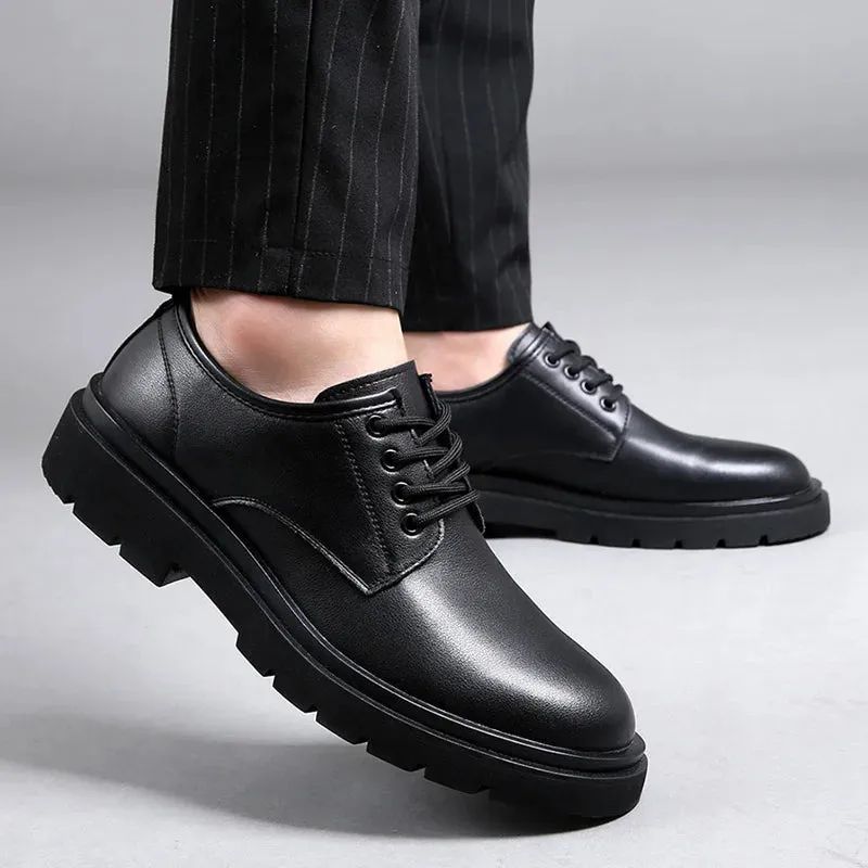 Hnzxzm Shoes for Men Shoes lace up Leather Shoe men Business Shoe outdoor All-Match Casual men dress shoes Footwear