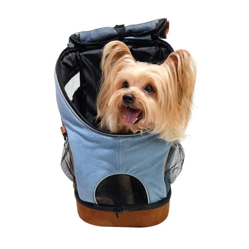 Ibiyaya® Lightweight Pet Backpack | Denim