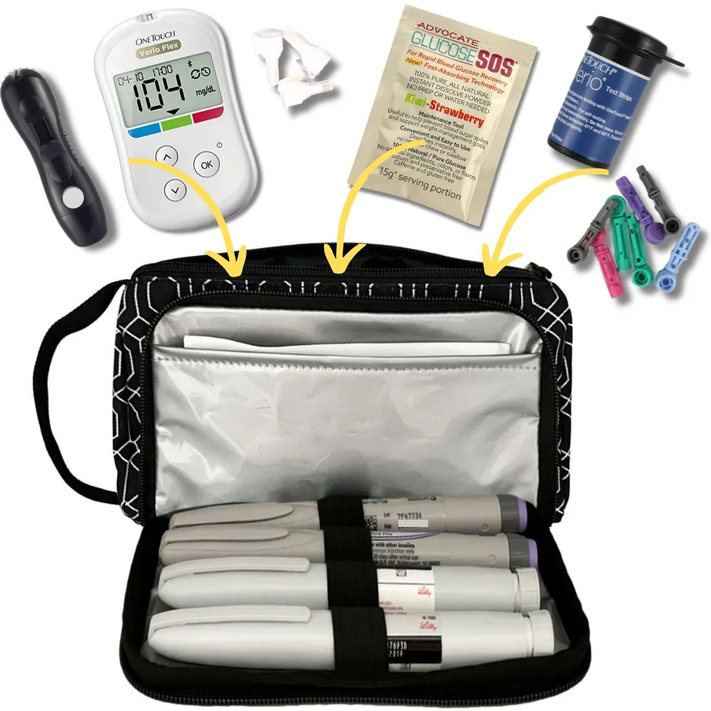 Insulated Diabetes Medication Supply Case (Other Designs Available)