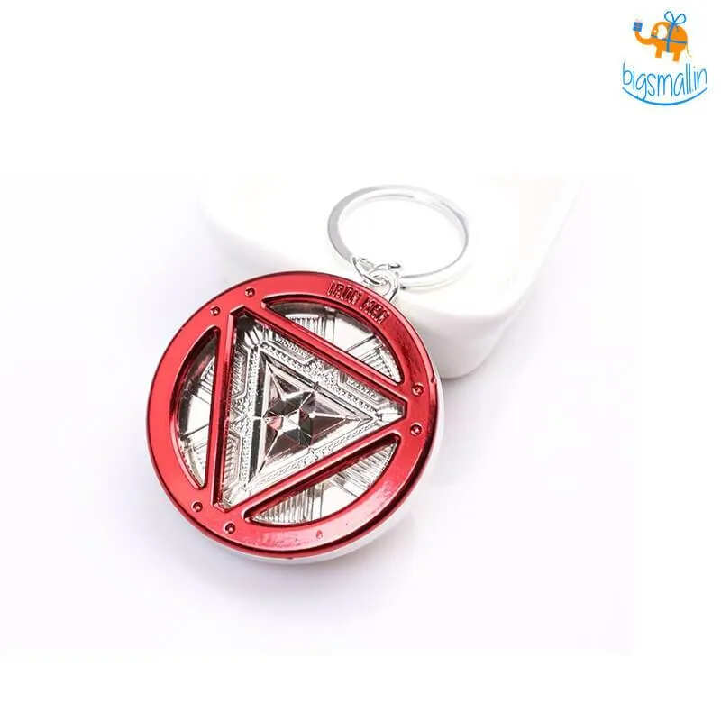 Iron Man Arc Reactor Keychain - Glow in the dark