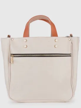 Joey Canvas Tote - Ivory