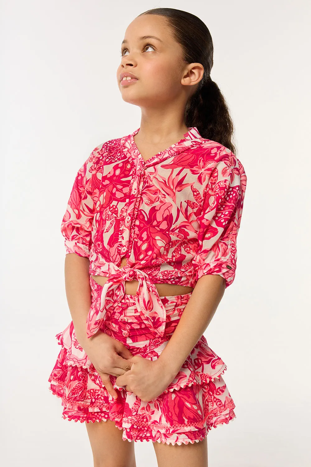 Kids Shirt Azia - Pink Jengel