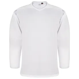 Kobe 5400 White Mid Weight Pro Knit Practice Hockey Jersey