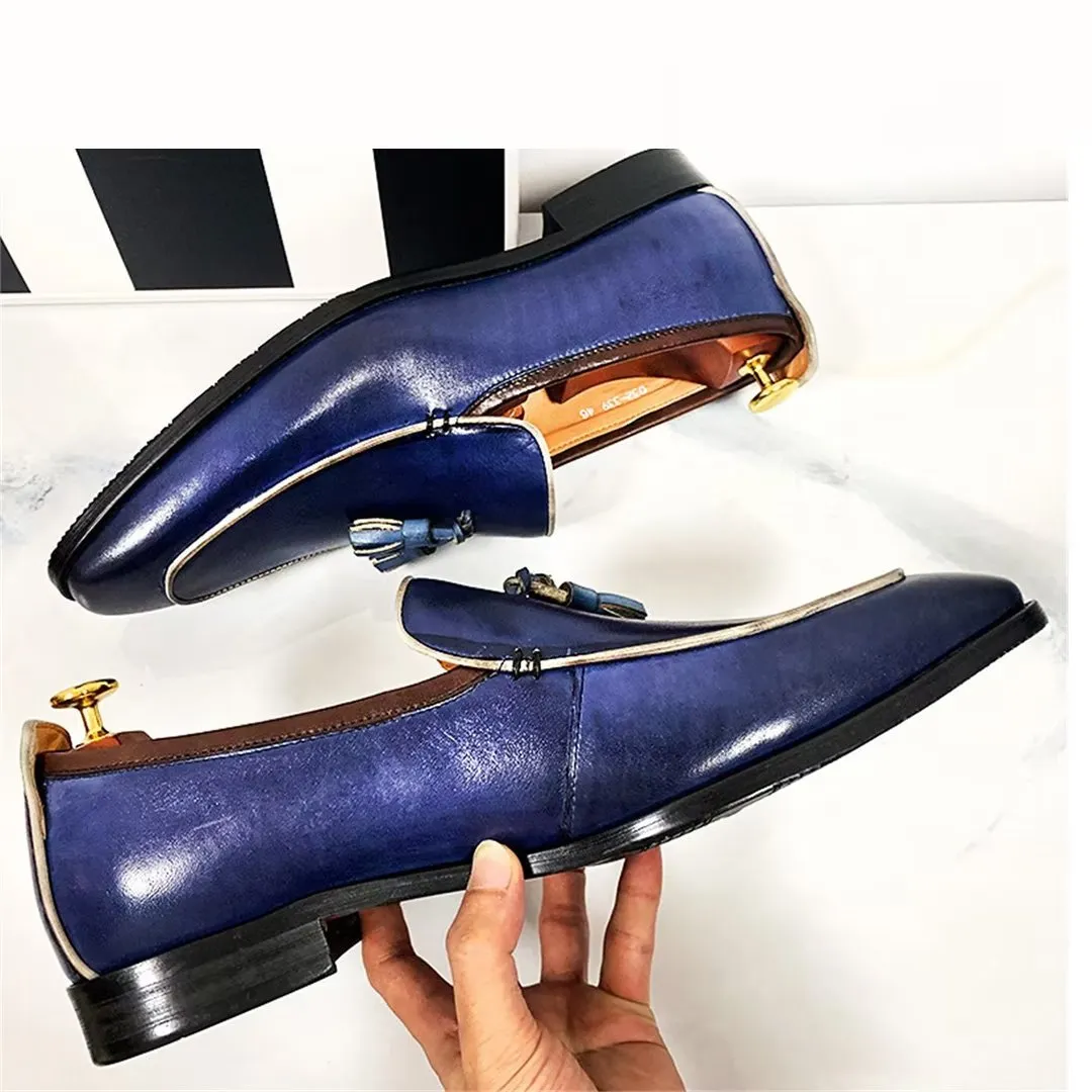 LeatherLust Square-Toe Posh Autumn Dress Shoes