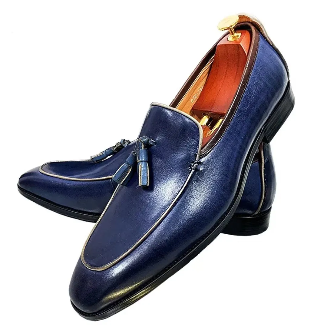 LeatherLust Square-Toe Posh Autumn Dress Shoes