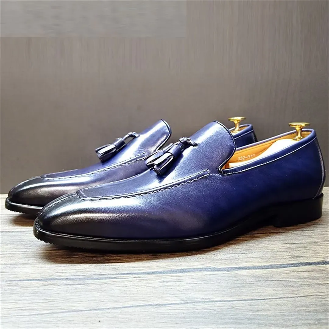 LeatherLust Square-Toe Posh Autumn Dress Shoes