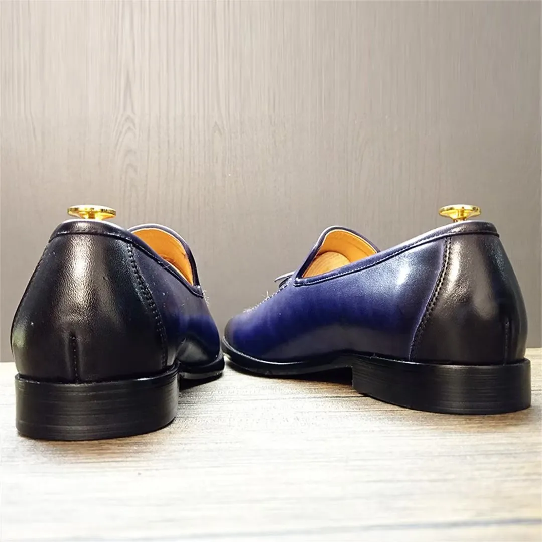 LeatherLust Square-Toe Posh Autumn Dress Shoes