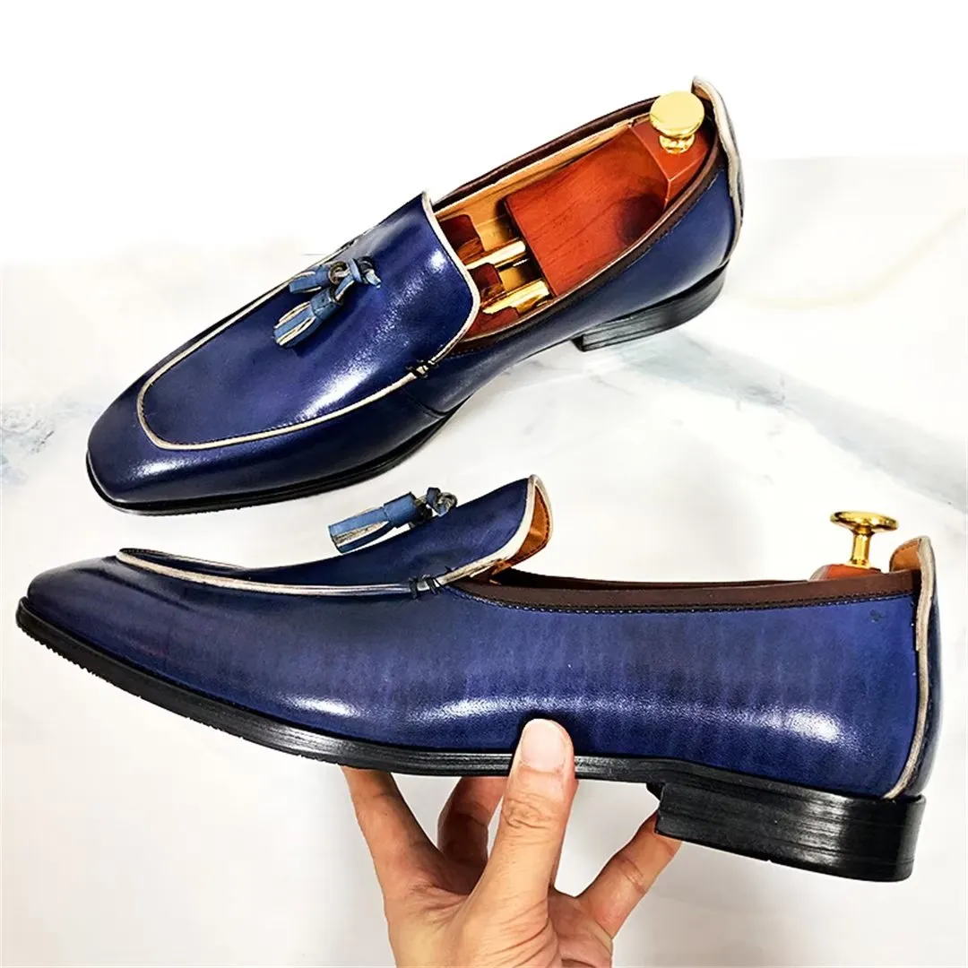 LeatherLust Square-Toe Posh Autumn Dress Shoes