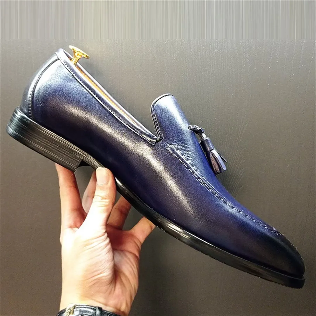 LeatherLust Square-Toe Posh Autumn Dress Shoes