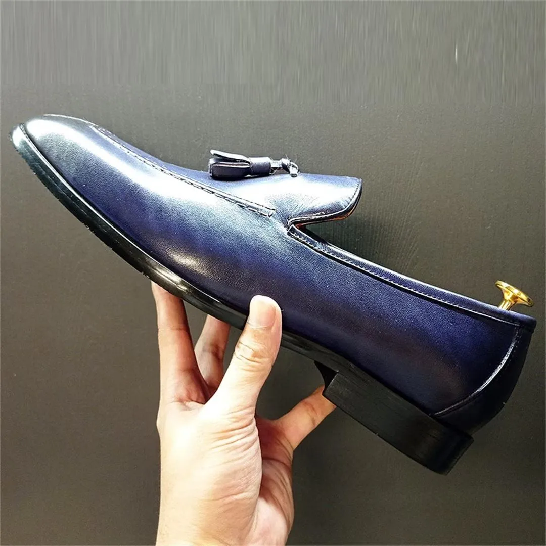 LeatherLust Square-Toe Posh Autumn Dress Shoes