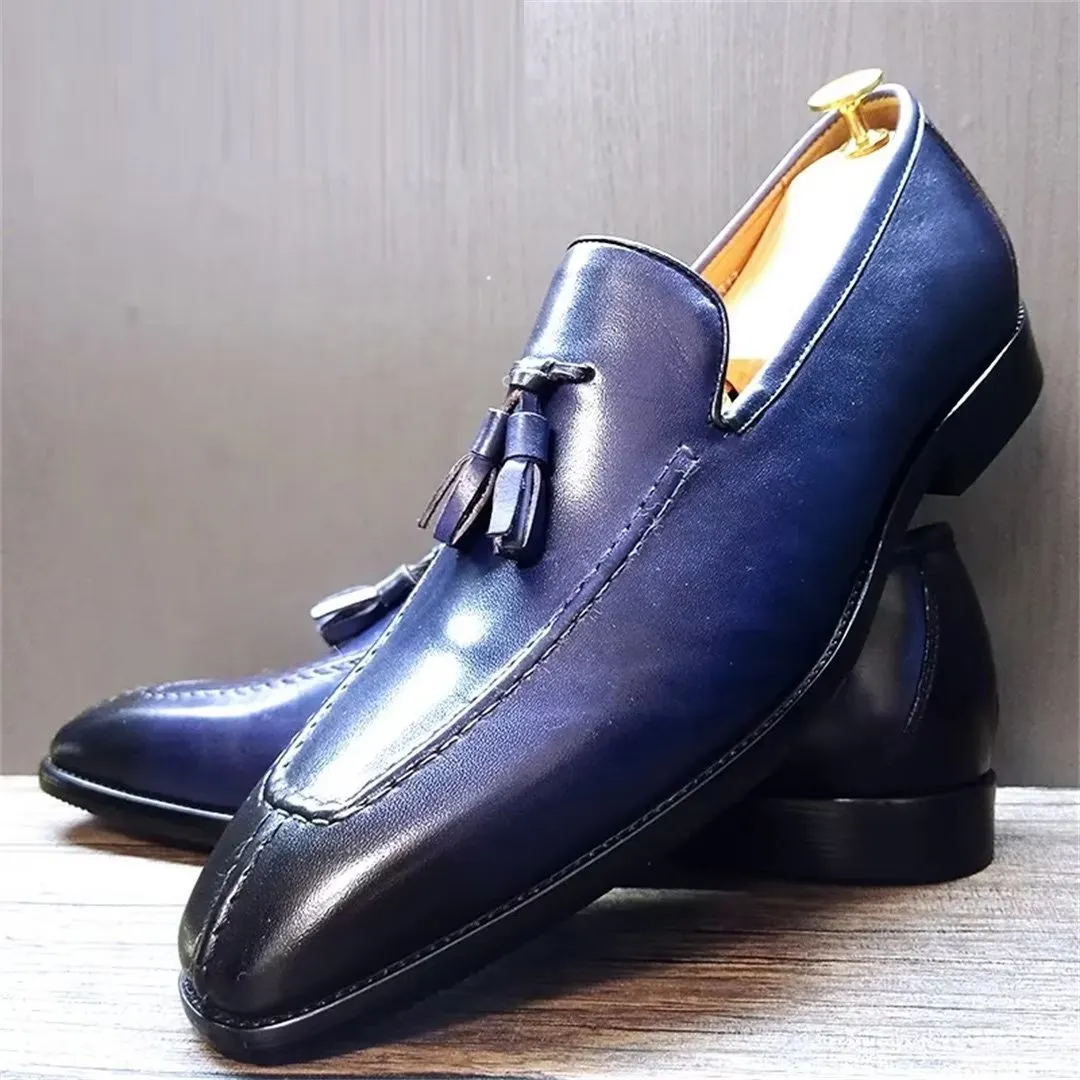 LeatherLust Square-Toe Posh Autumn Dress Shoes