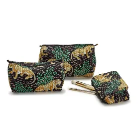 Leopard Hand Block Printed Pouches