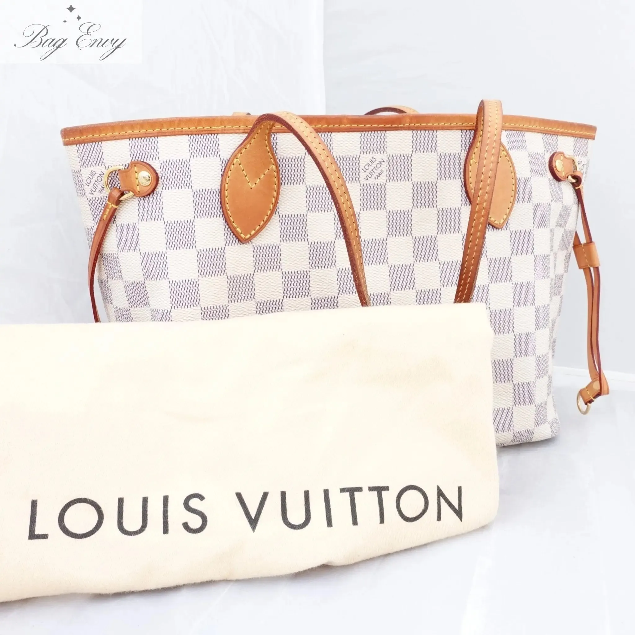 LOUIS VUITTON Damier Azur Neverfull PM