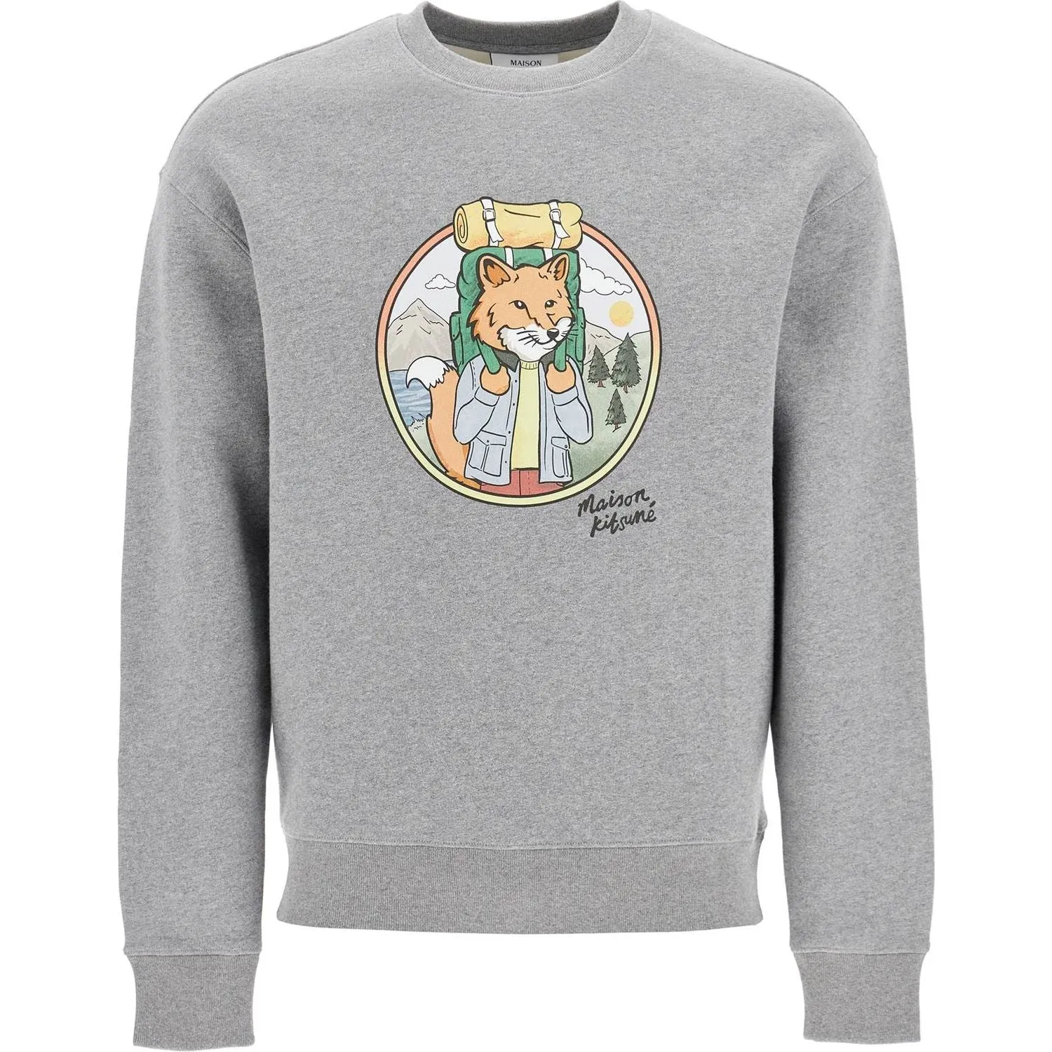 Maison Kitsune 'rambling fox print sweat