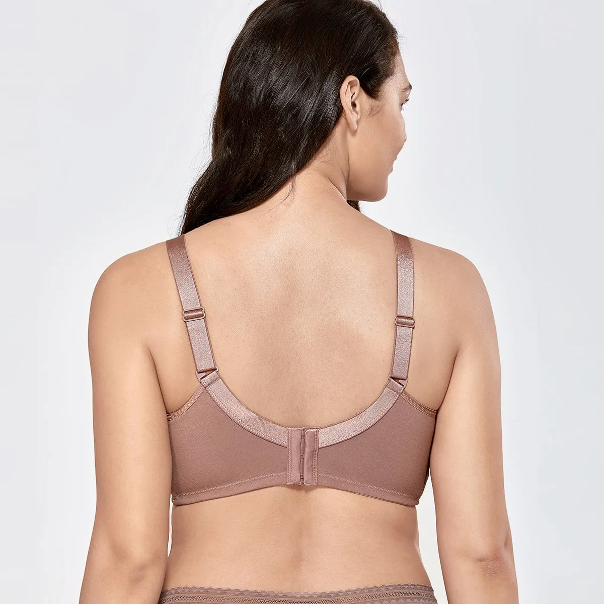 Mastectomy Pockets Wireless Brown Post-Surgery Bra