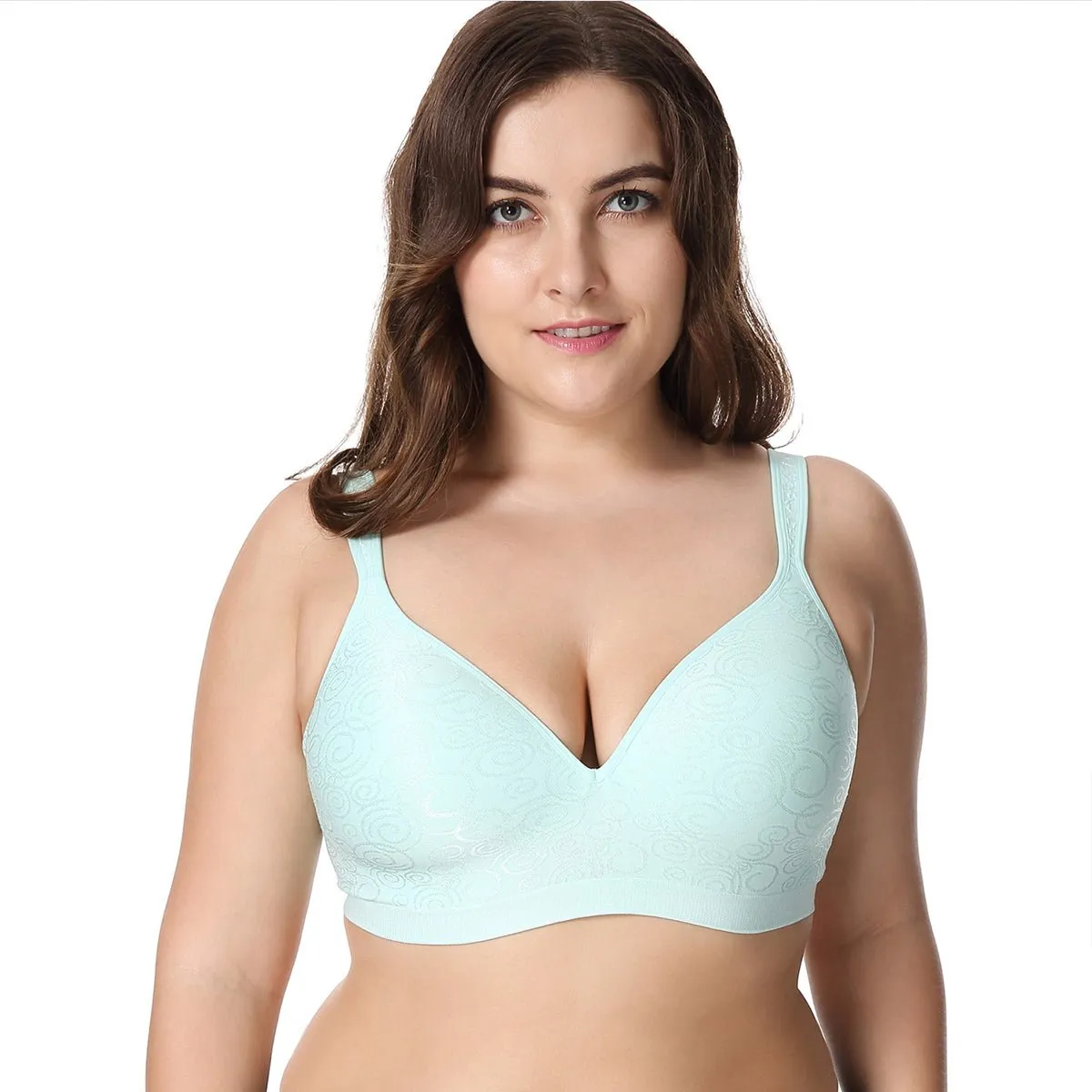 Max Comfort Wireless Optimal Fit Green Bra