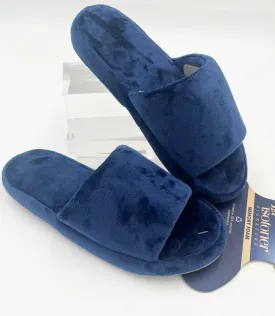 Memory Foam Sandals in Navy Blue by Isotoner