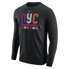 Men`s NYC Long Sleeve Tennis T-Shirt Black