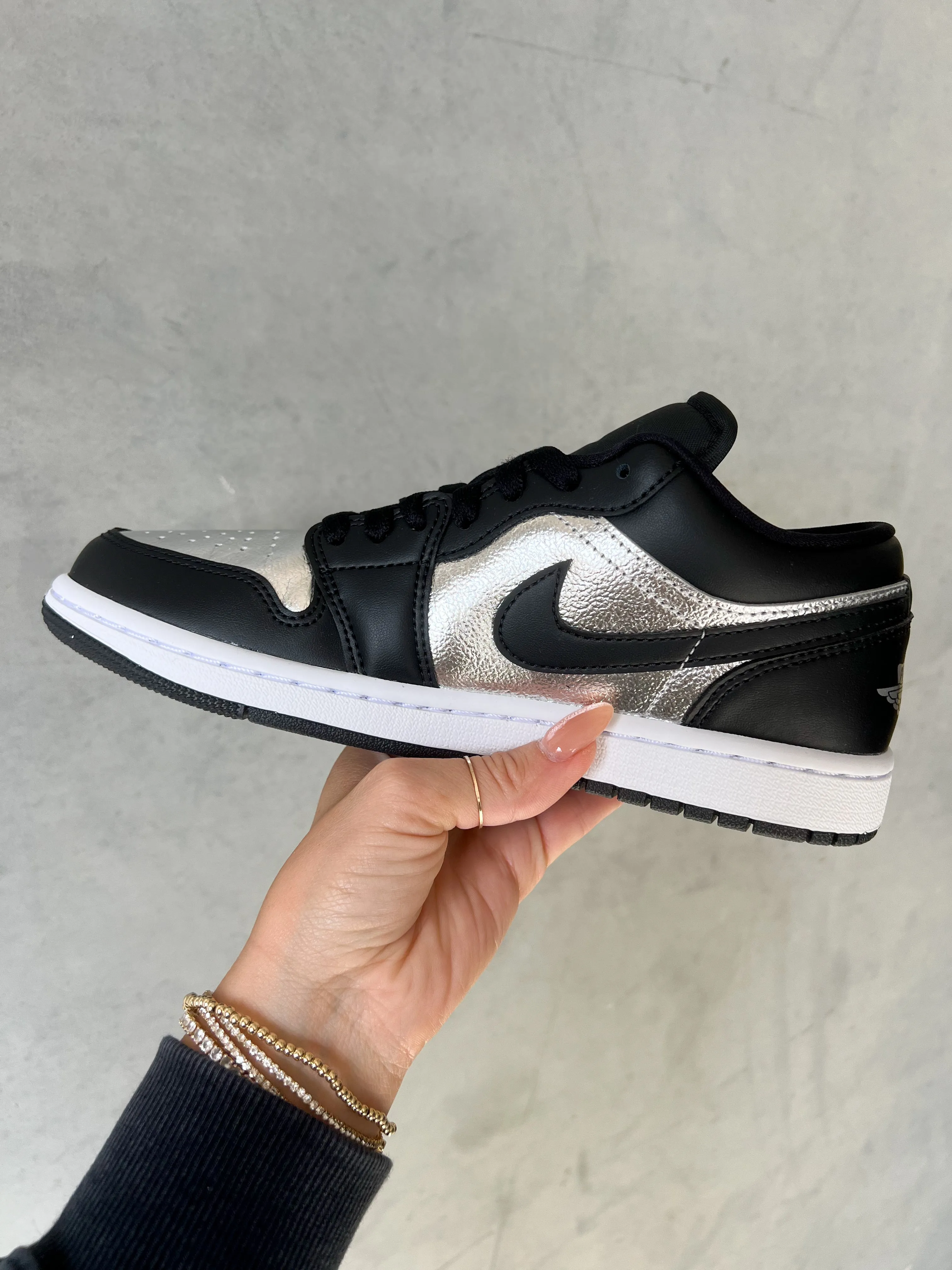 Metallic Swarovski Women’s Air Jordan 1 Low Shoes