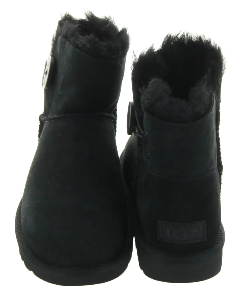 Mini Bailey Button II in Black by UGG