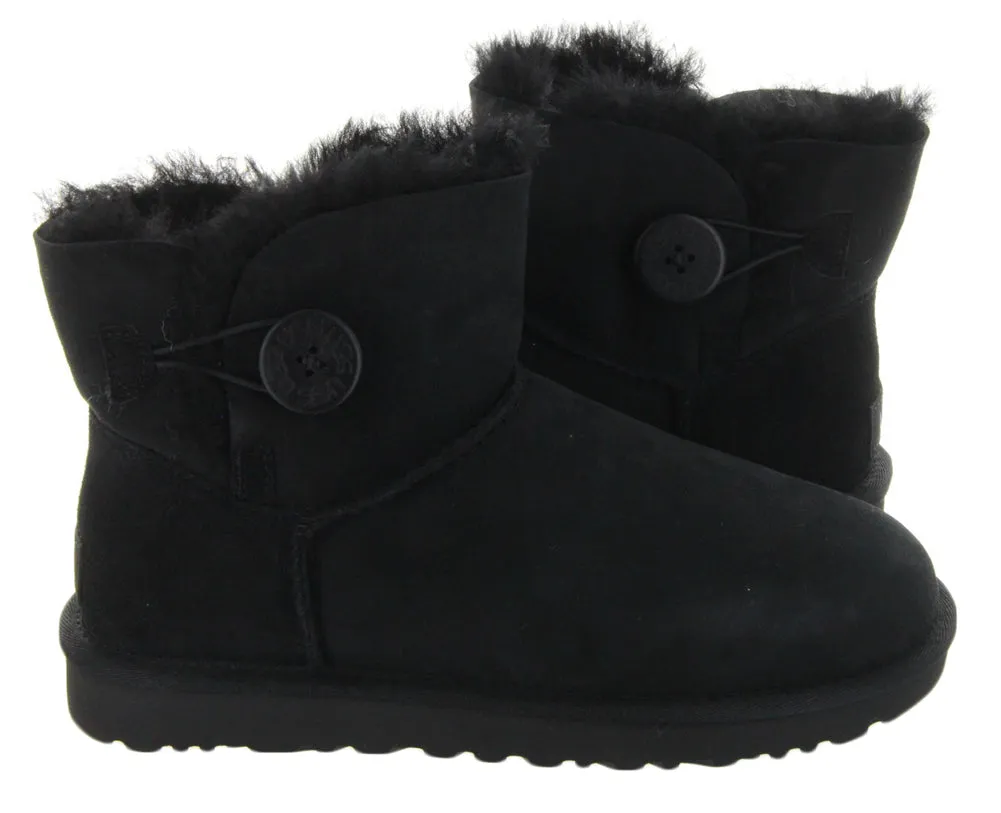 Mini Bailey Button II in Black by UGG