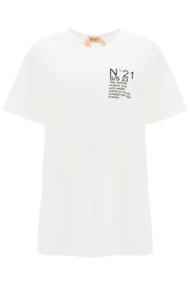 N.21 oversized t-shirt with logo print