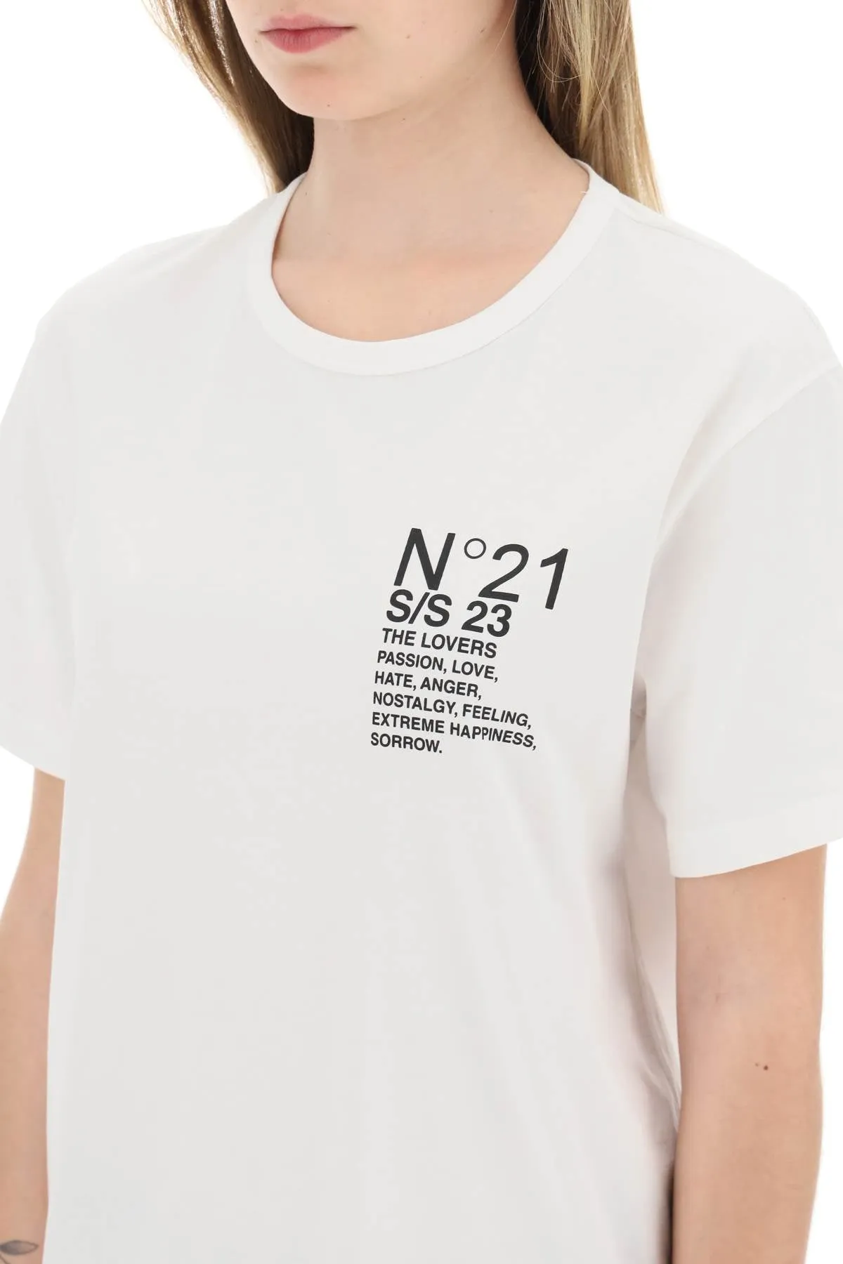 N.21 oversized t-shirt with logo print