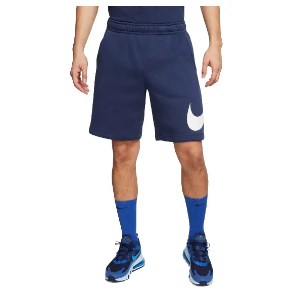 Nike Men's Sportswear Club Graphic Shorts - Midnight Navy / White