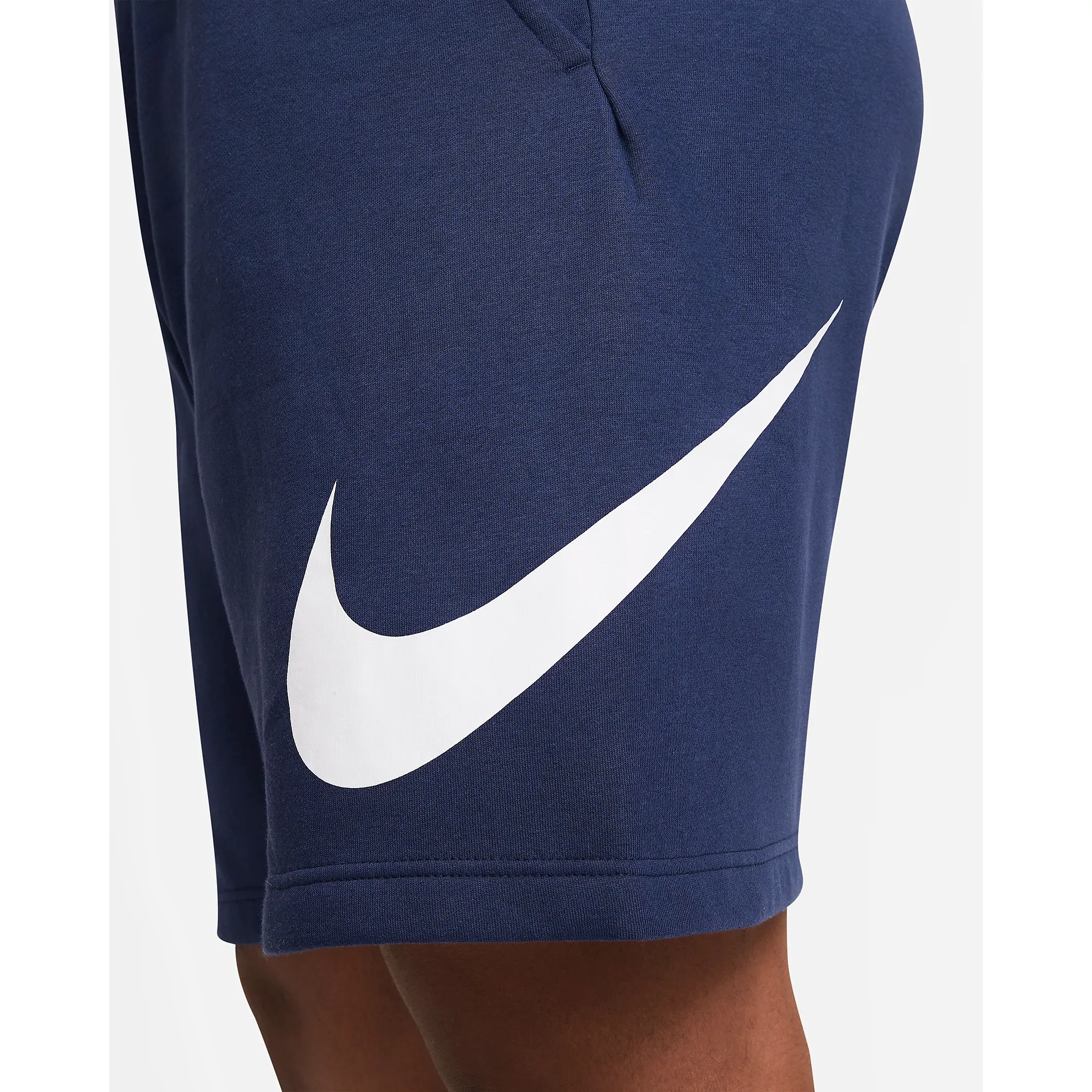 Nike Men's Sportswear Club Graphic Shorts - Midnight Navy / White