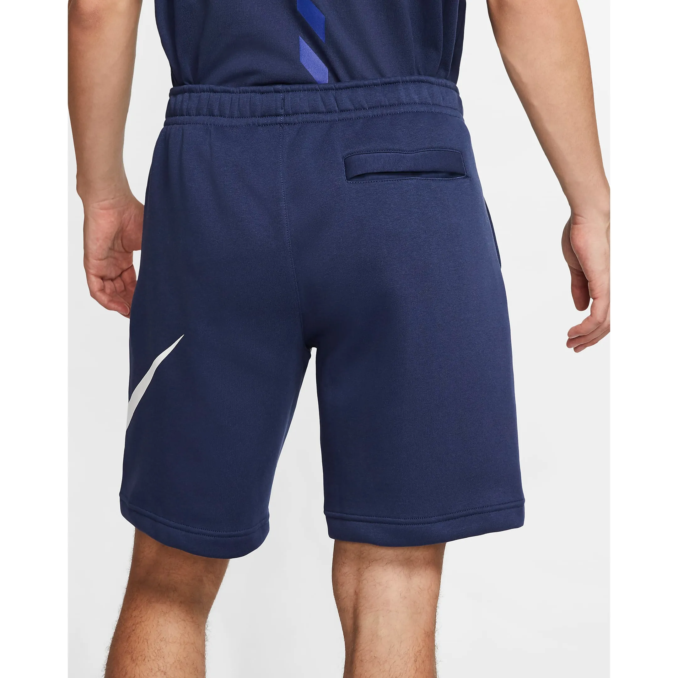 Nike Men's Sportswear Club Graphic Shorts - Midnight Navy / White