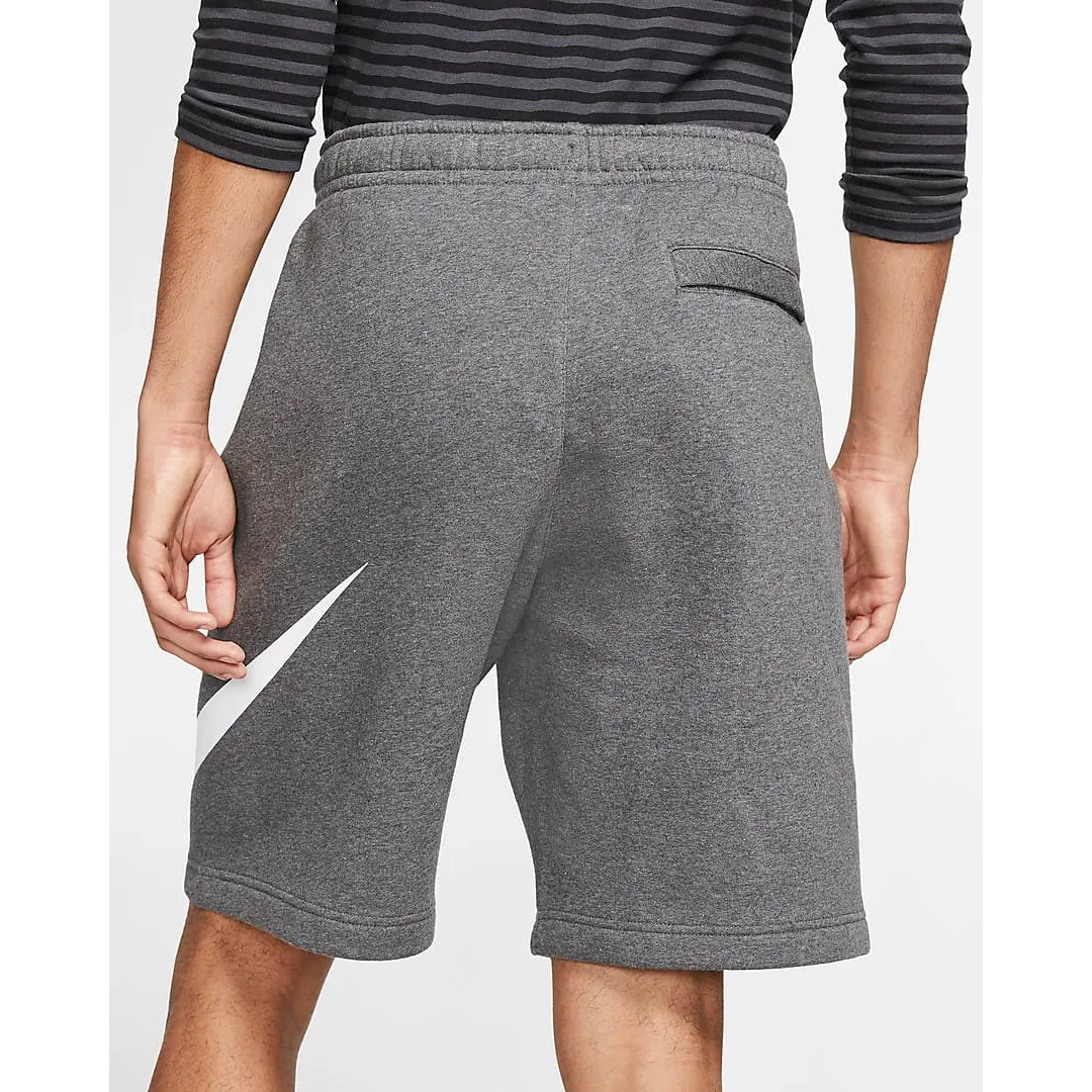 Nike Men's Sportswear Club Shorts - Charcoal Heather / White